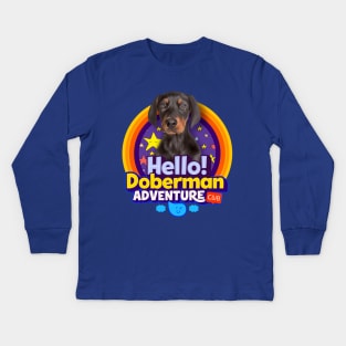 Doberman Kids Long Sleeve T-Shirt